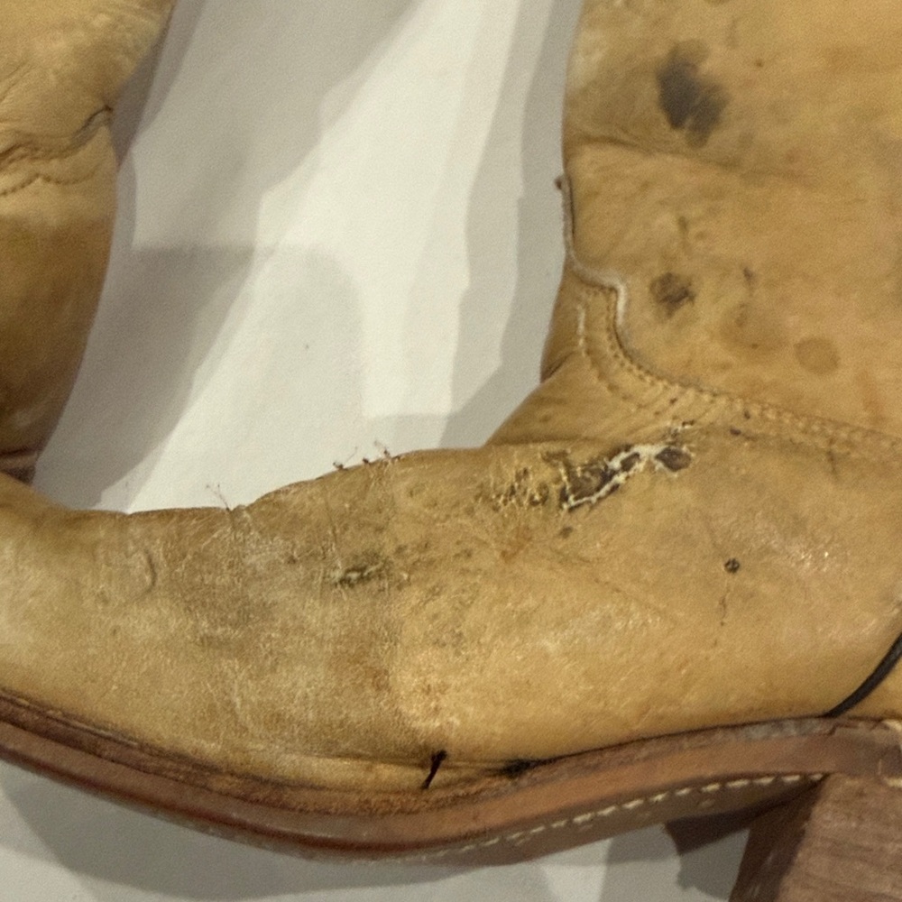 Abilene Boot Co. Tan Heeled Boots - Picture 6 of 6